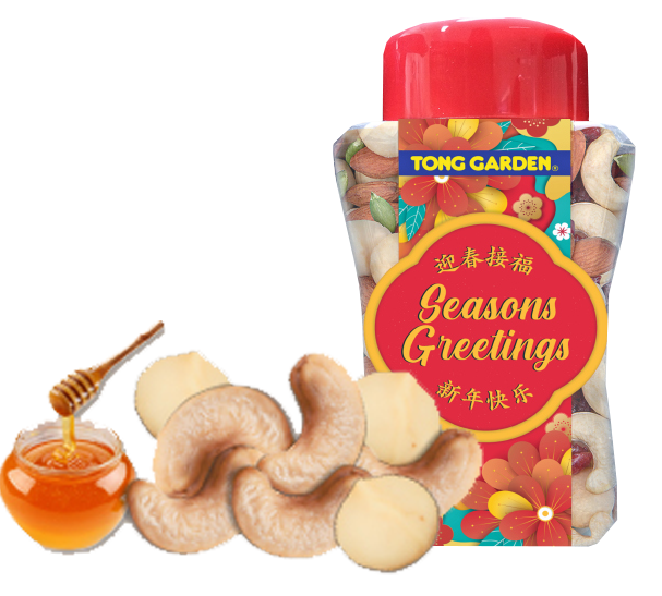 CNY Tong Garden Honey Roasted Cashew Mix Macadamia 390g